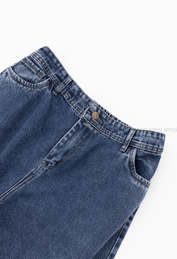 شلوار جین مام سایز بزرگ پشت کش کد1005169